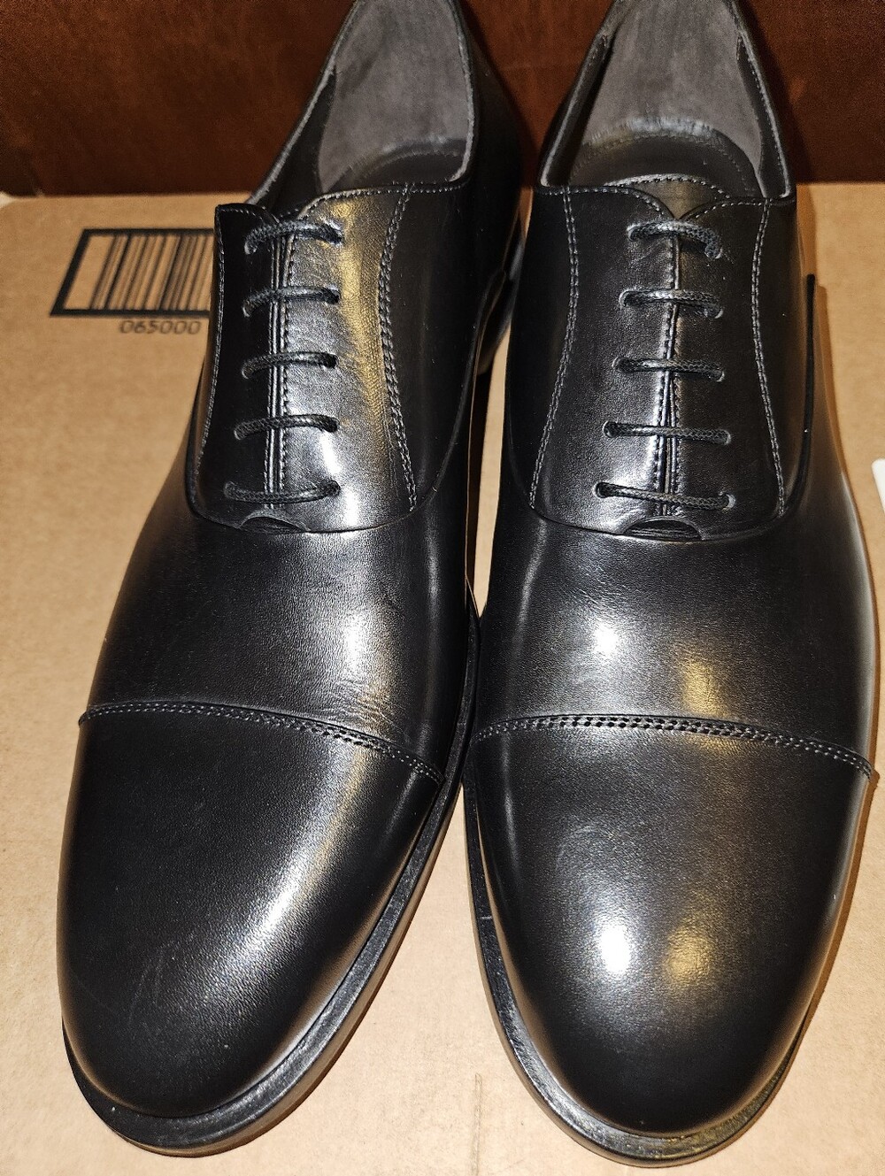 Dylan Gray Fortuno Black Algar Calf Leather Oxford Dress Shoes Men's 11.5 NWT